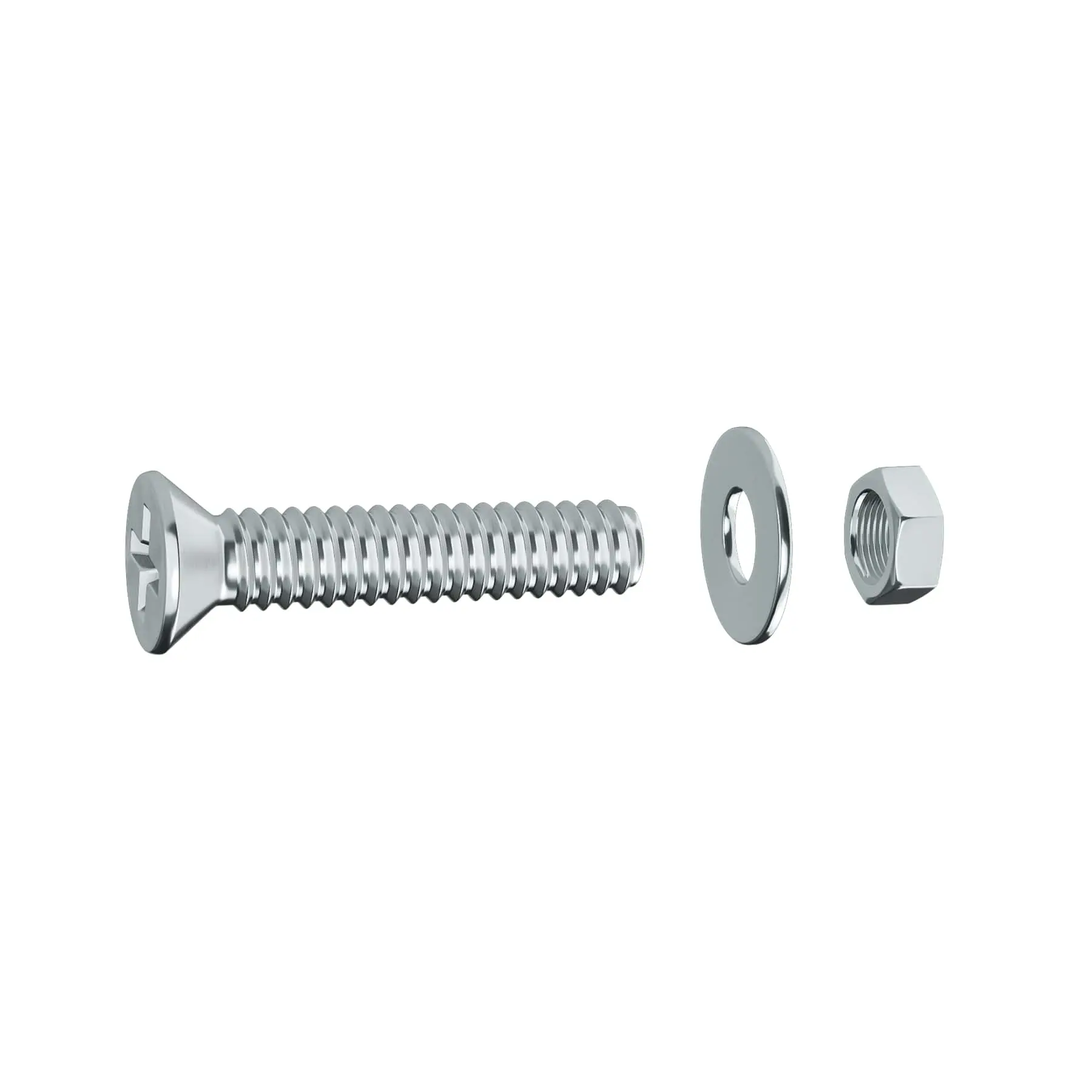 Parafuso Cabeça Chata Philips 4x50mm 12 Peças Standers