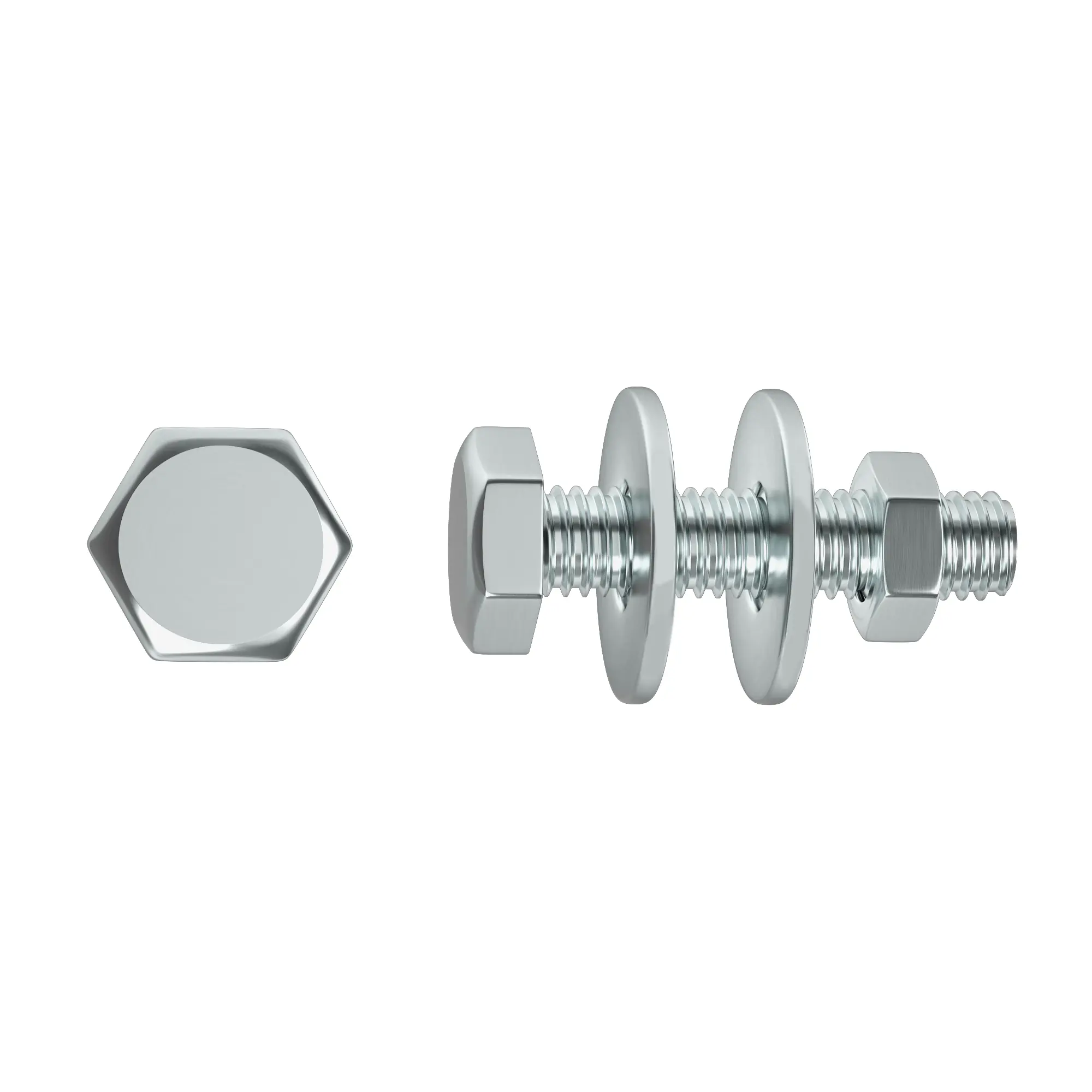 Parafuso Cabeça Sextavada 6x80mm  4 Peças Standers