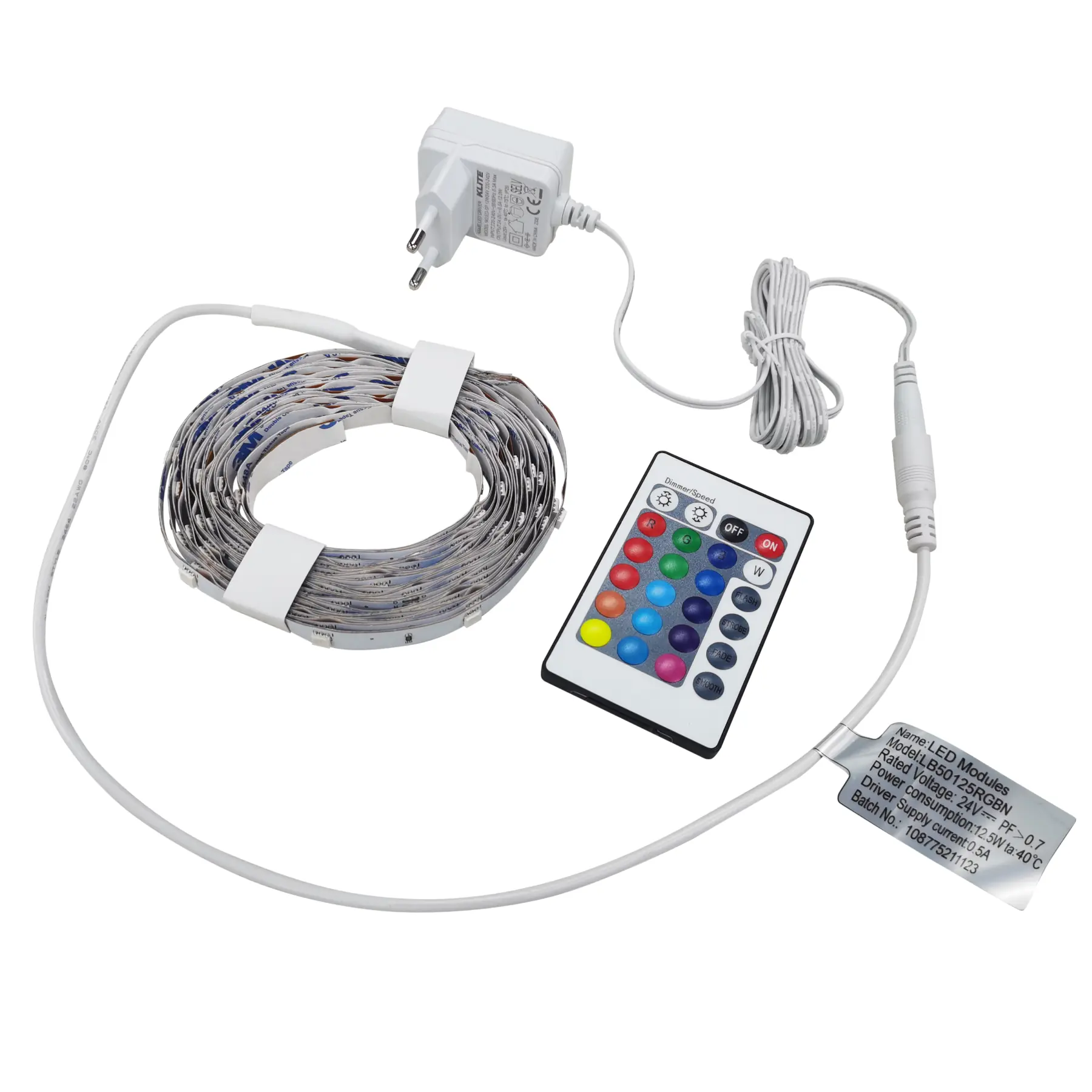 Fita de Led RGB IP20 24V 5m