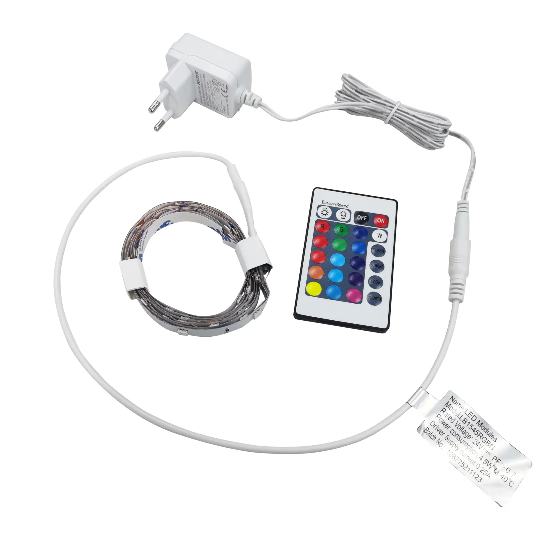 Fita de Led RGB IP20 24V 1,5m