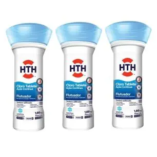 Kit Três Unidades De Flutuador Advanced 1,66kg Hth Piscinas