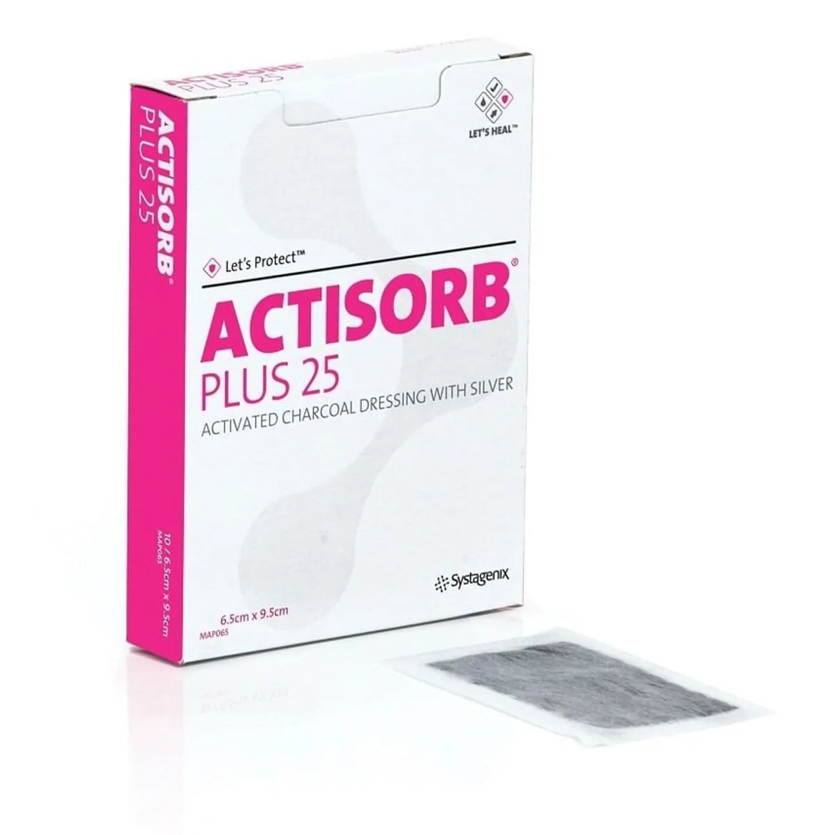 Curativo Actisorb Plus 10,5x10,5 CM Unidade
