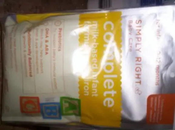 Simply Right Baby Care Complete Milk Based Infant Formula With Iron 4.3 Oz