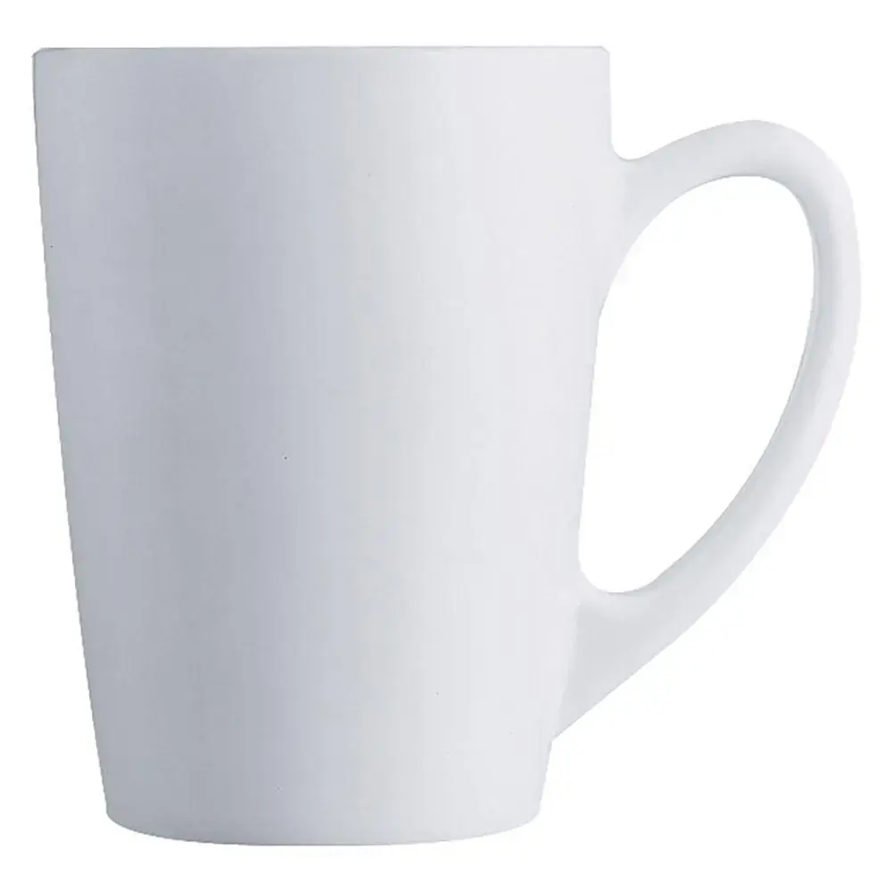 Caneca Vidro Branco 320Ml Luminarc New Morning 11X8X8Cm