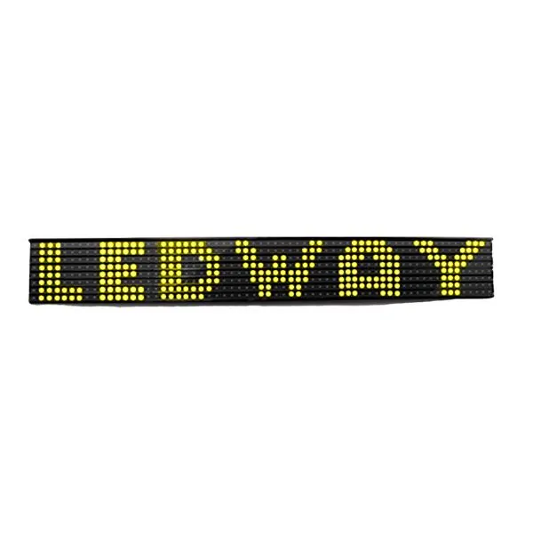 Painel de Led Letreiro Amarelo 12/24V Bivolt - CLIMATIZAR LED2008