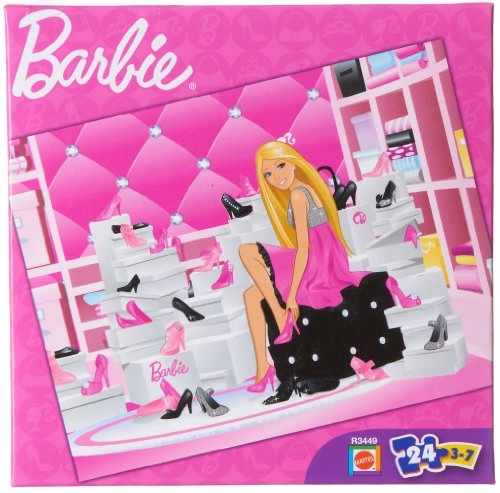 Brinq.mattel Barbie Quebra Cabeca 24pcs