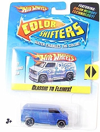 Hot Wheels Color Shifters Classic To Flames 77 Dodge Van 1:64 Collectible Car