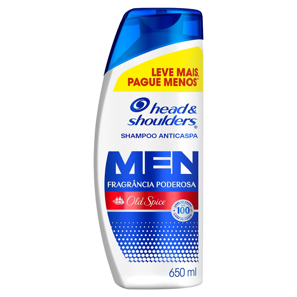 Shampoo Anticaspa Old Spice Head Shoulders Men Frasco 650ml Leve Mais Pague Menos