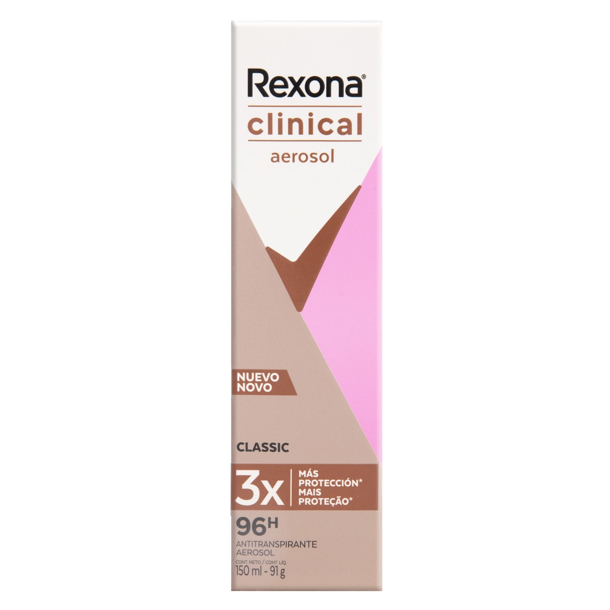 Antitranspirante Aerossol Classic Rexona Clinical 150ml Spray