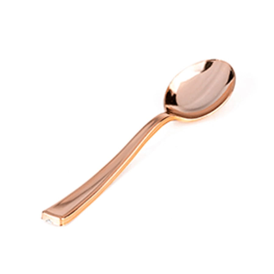 Colher Sobr Rose Premuim Aa018 C/8 Silver Plastic