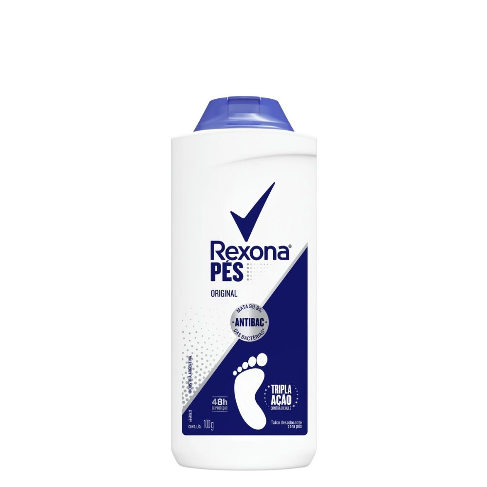 Talco Desodorante Para Os Pés Original Rexona Frasco 100g