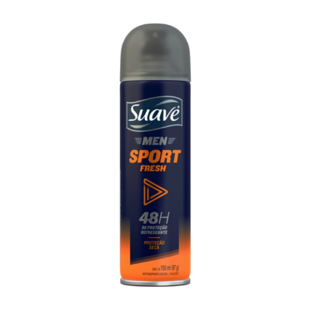 Antitranspirante Aerossol Sport Fresh Suave Men 150ml Spray