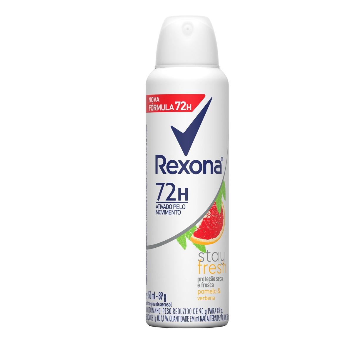 Antitranspirante Aerossol Stay Fresh Pomelo Verbena Rexona 150ml