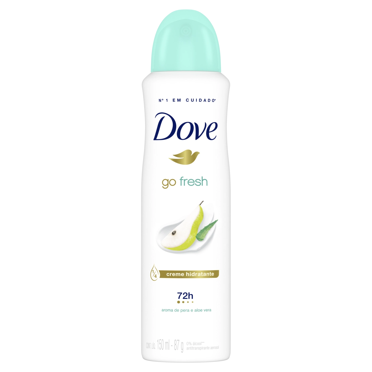 Antitranspirante Aerossol Pera E Aloe Vera Dove Go Fresh 150ml Spray