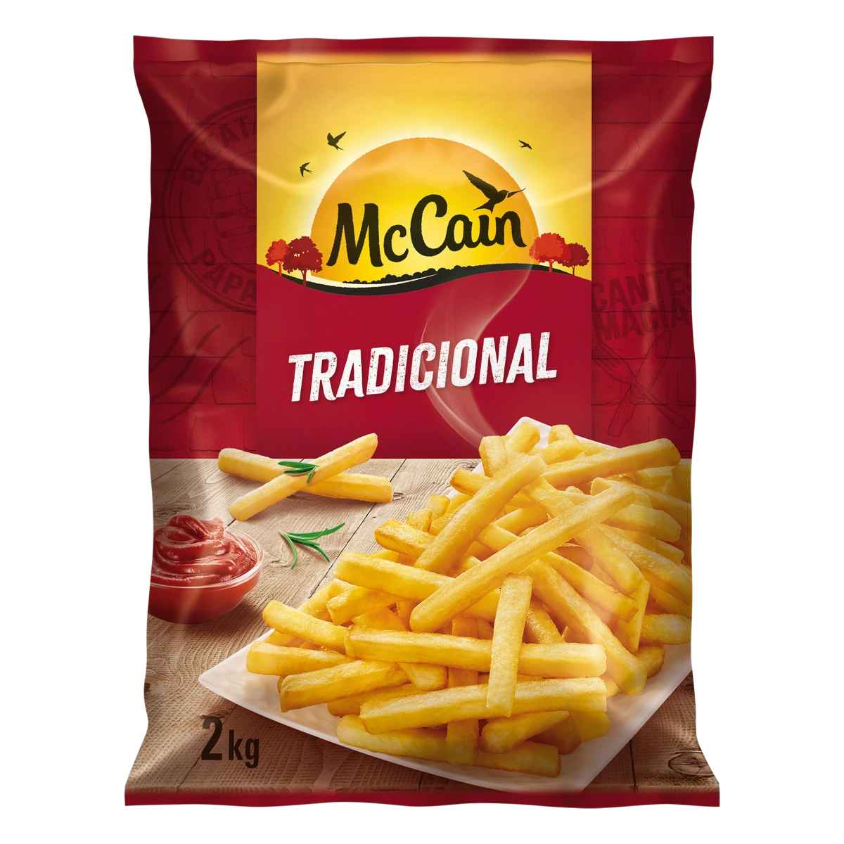 Batata Pré Frita Tradicional Congelada Mccain Pacote 2kg