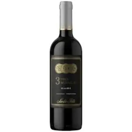 Vinho Argentino Tinto Malbec Tres Medallas Garrafa 750ml