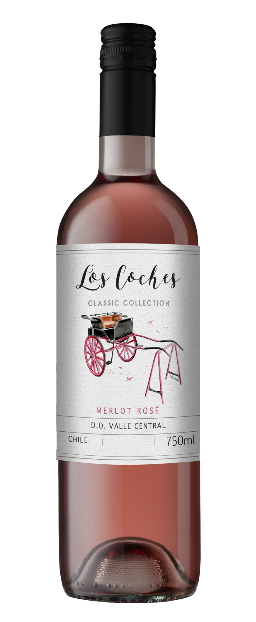 V.los Coches Merlot Rose Chi 750ml