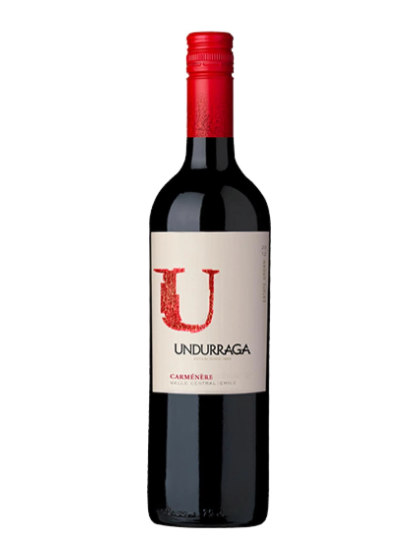 Vinho Chileno Tinto Seco Undurraga U Carménère Valle Central Garrafa 750ml