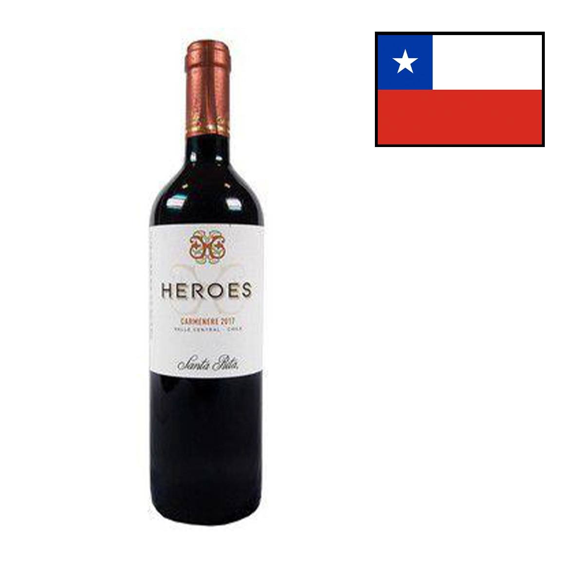Vinho Chil.heroes 750ml Carmenere