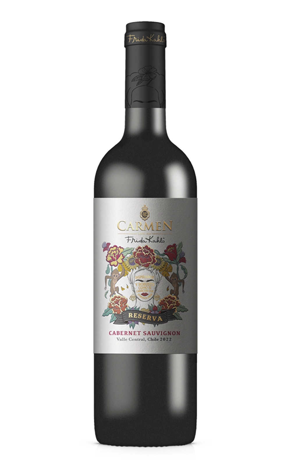 Vinho Chileno Tinto Meio Seco Reserva Frida Kahlo Carmen Cabernet Sauvignon Valle Central Garrafa 75