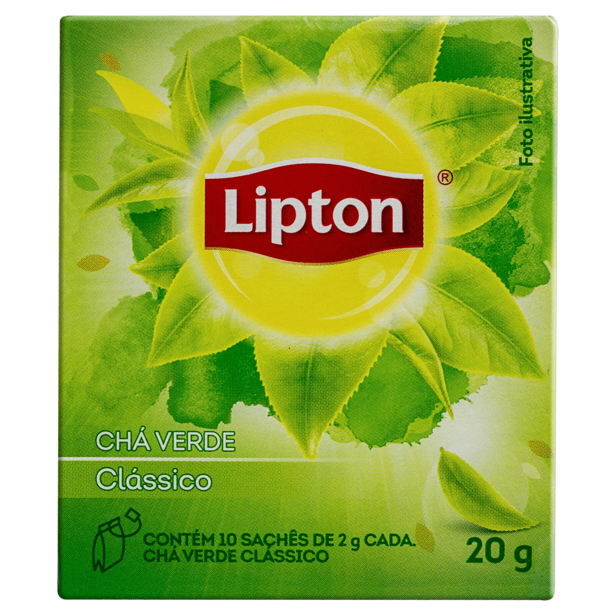Chá Verde Lipton Caixa 20g 10 Unidades