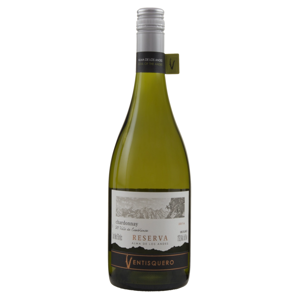 Vinho Chileno Branco Seco Reserva Ventisquero Alma De Los Andes Chardonnay Valle De Casablanca Garra