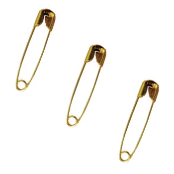 Alfinete Seguranca Kit Dourado C100
