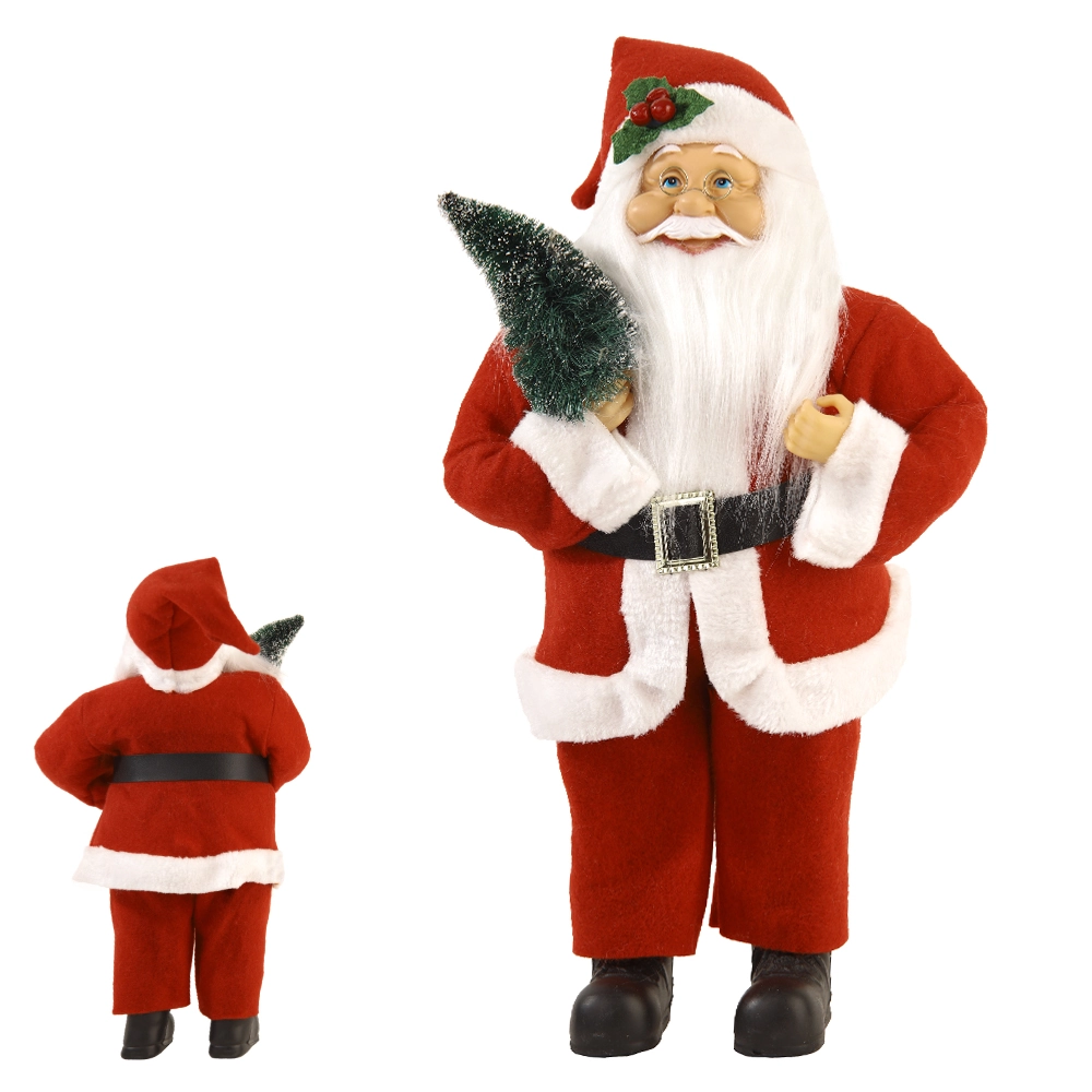Papai Noel Natal Pe Arvore Vermelho Branco 40cm 57171001 Dea