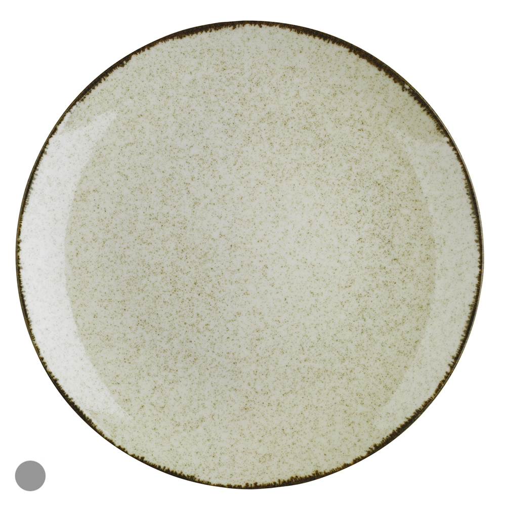 Prato Sobremesa Porcelana 21cm Color X Branco Off White 78120002 Dea