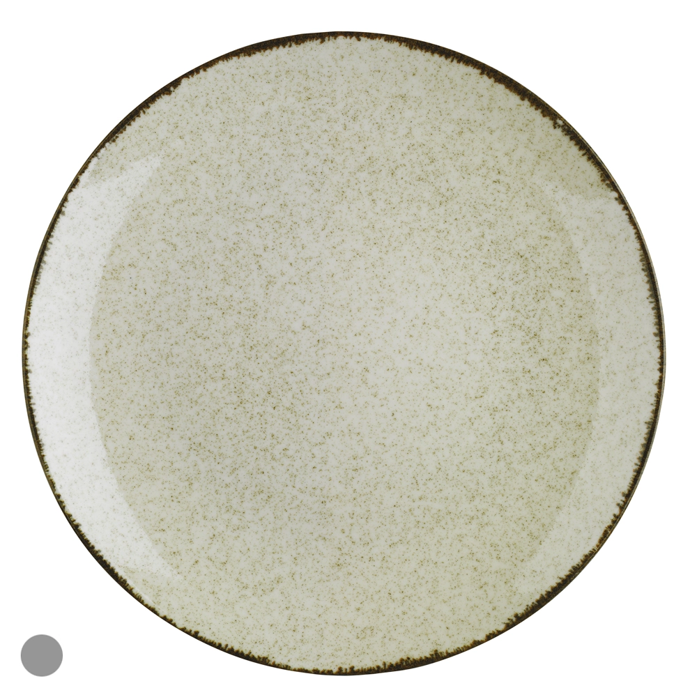 Prato Raso Porcelana 27cm Color X Branco Off White 78121002 Dea