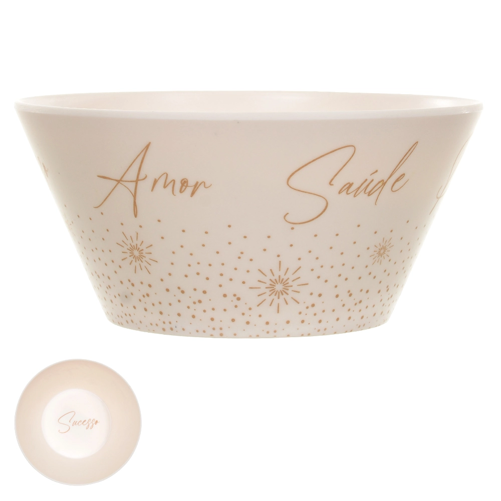Bowl Melamina Palavras 7.4x15cm 81111001 Dea
