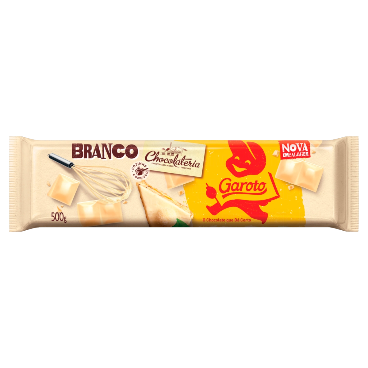 Chocolate Branco Garoto Chocolateria Pacote 500g