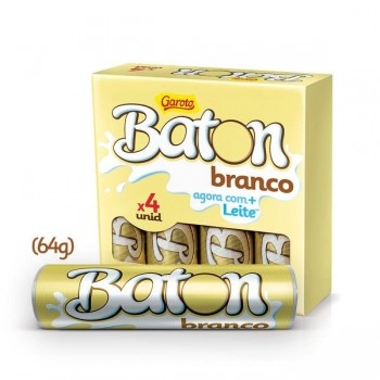 Chocolate.garoto Baton Branco C/4