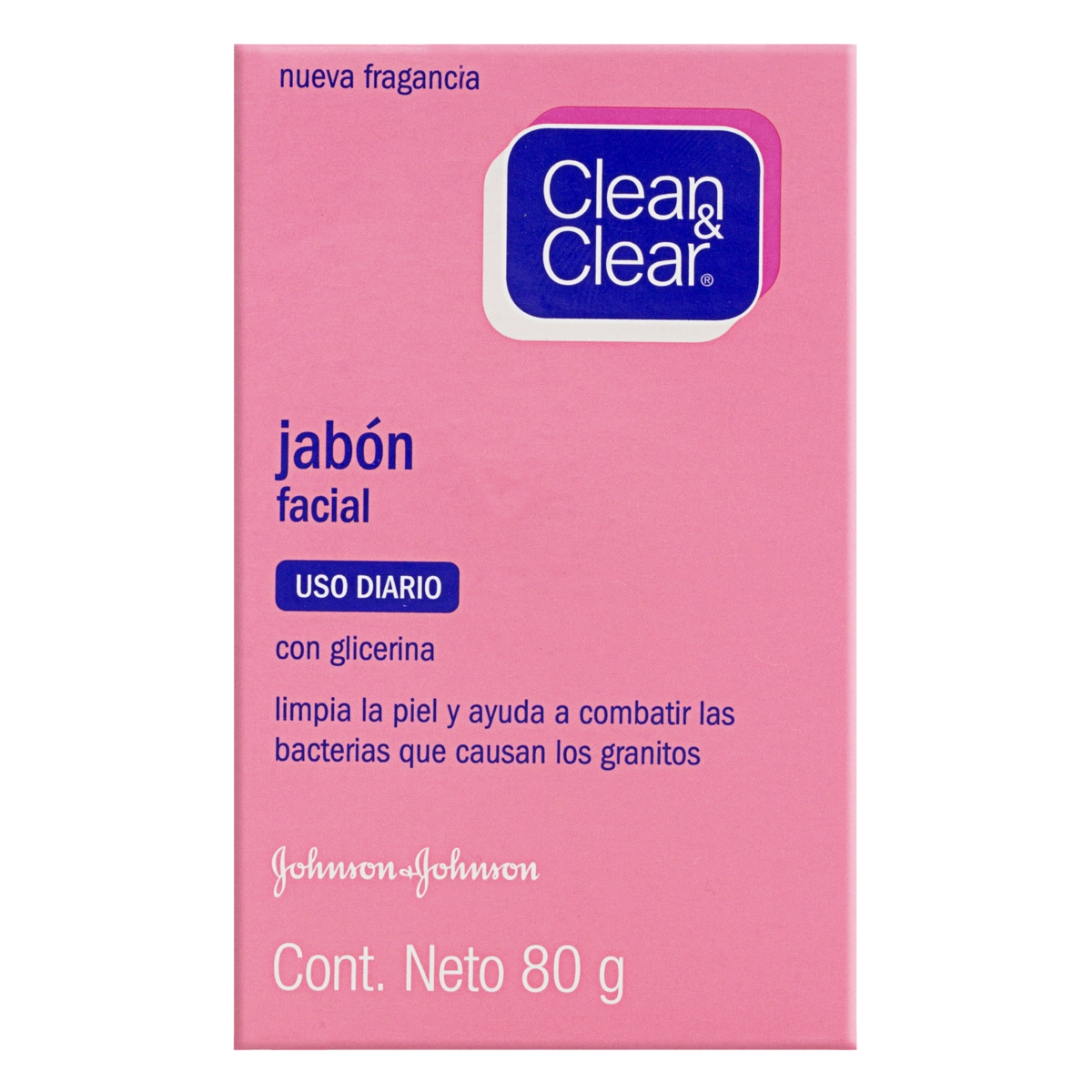 Sabonete Barra Facial Clean Clear Caixa 80g