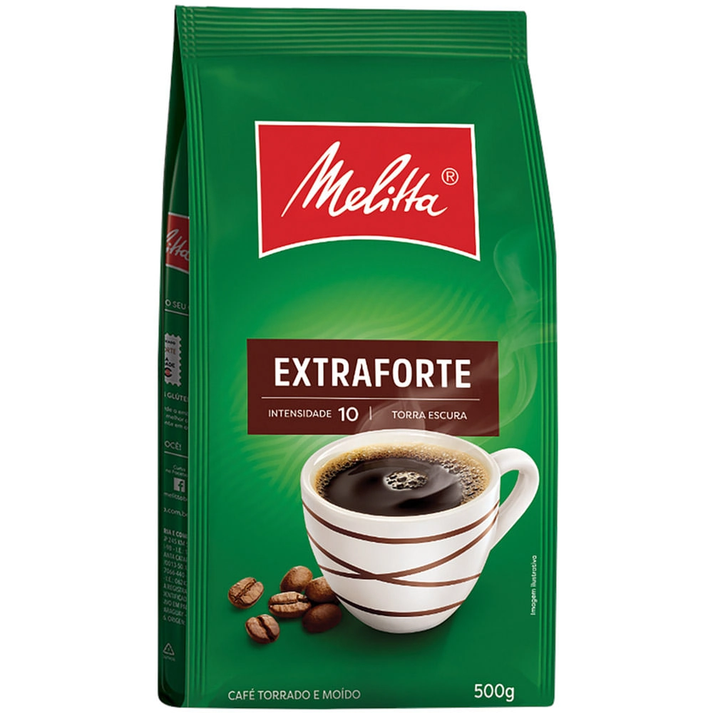 Café Torrado E Moído Extraforte Melitta Pacote 500g