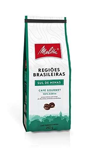 Café Torrado E Moído Sul De Minas Melitta Gourmet Regiões Brasileiras Pacote 250g