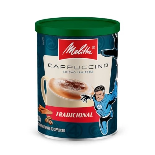 Cappuccino Solúvel Tradicional Melitta Lata 200g