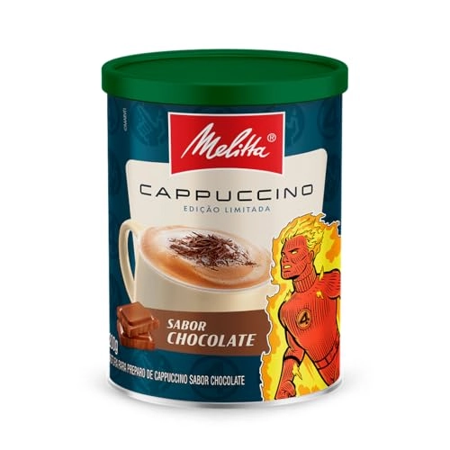 Cappuccino Solúvel Chocolate Melitta Lata 200g