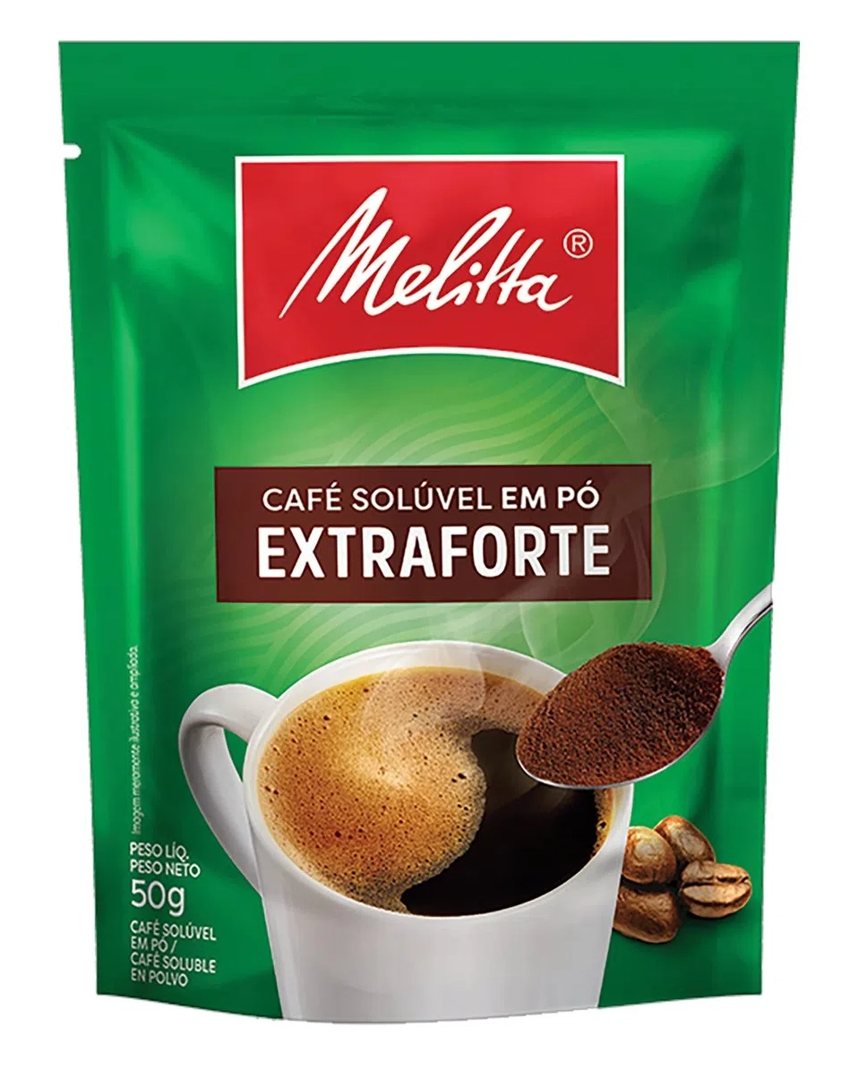 Café Solúvel Em Pó Extraforte Melitta Sachê 50g