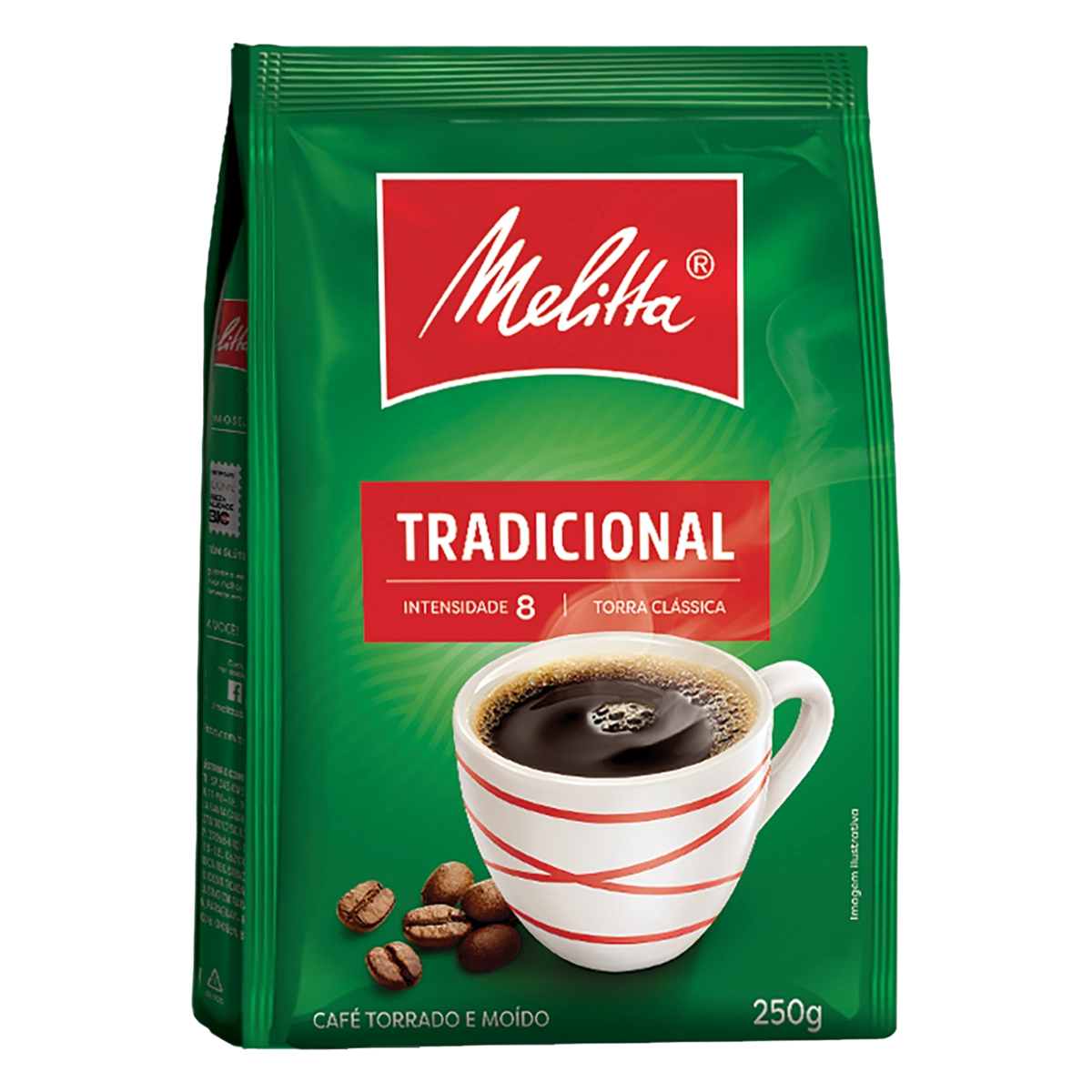 Café Torrado E Moído Tradicional Melitta Pacote 250g