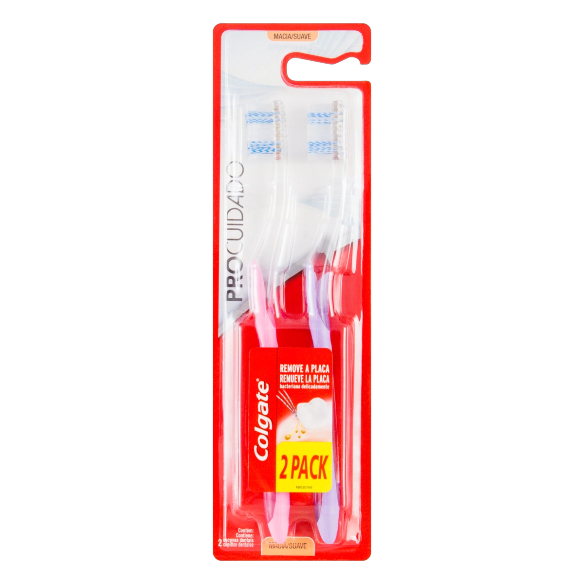 Escova Dental Macia Colgate Pro Cuidado 2 Unidades