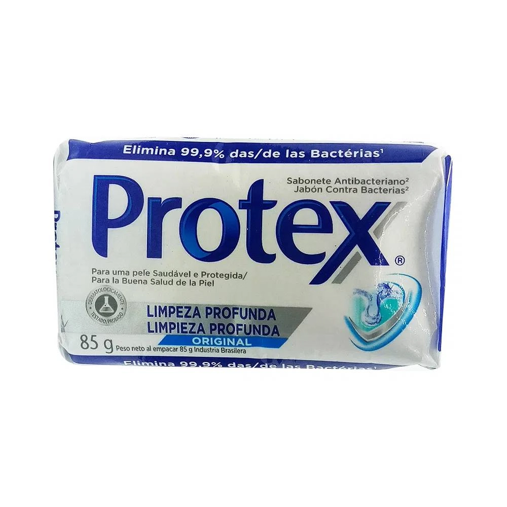 Sabonete Barra Antibacteriano Protex Limpeza Profunda Envoltório 85g