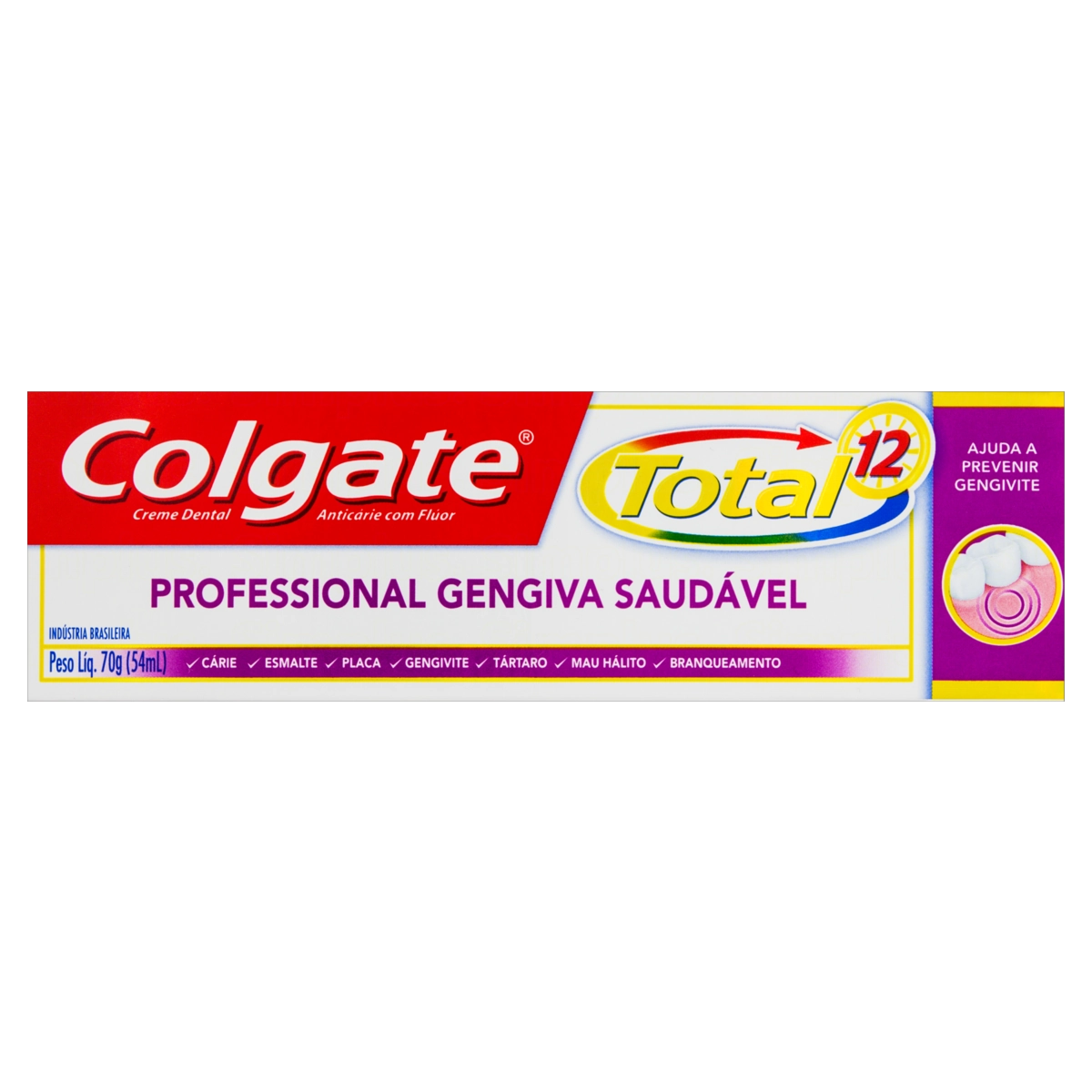 Creme Dental Colgate Total 12 Professional Gengiva Saudável Caixa 70g