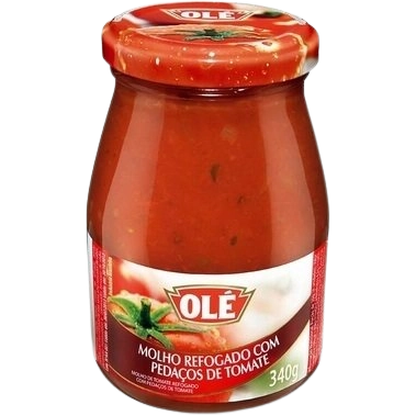 Molho De Tomate Ole 340g Refogado Vidro