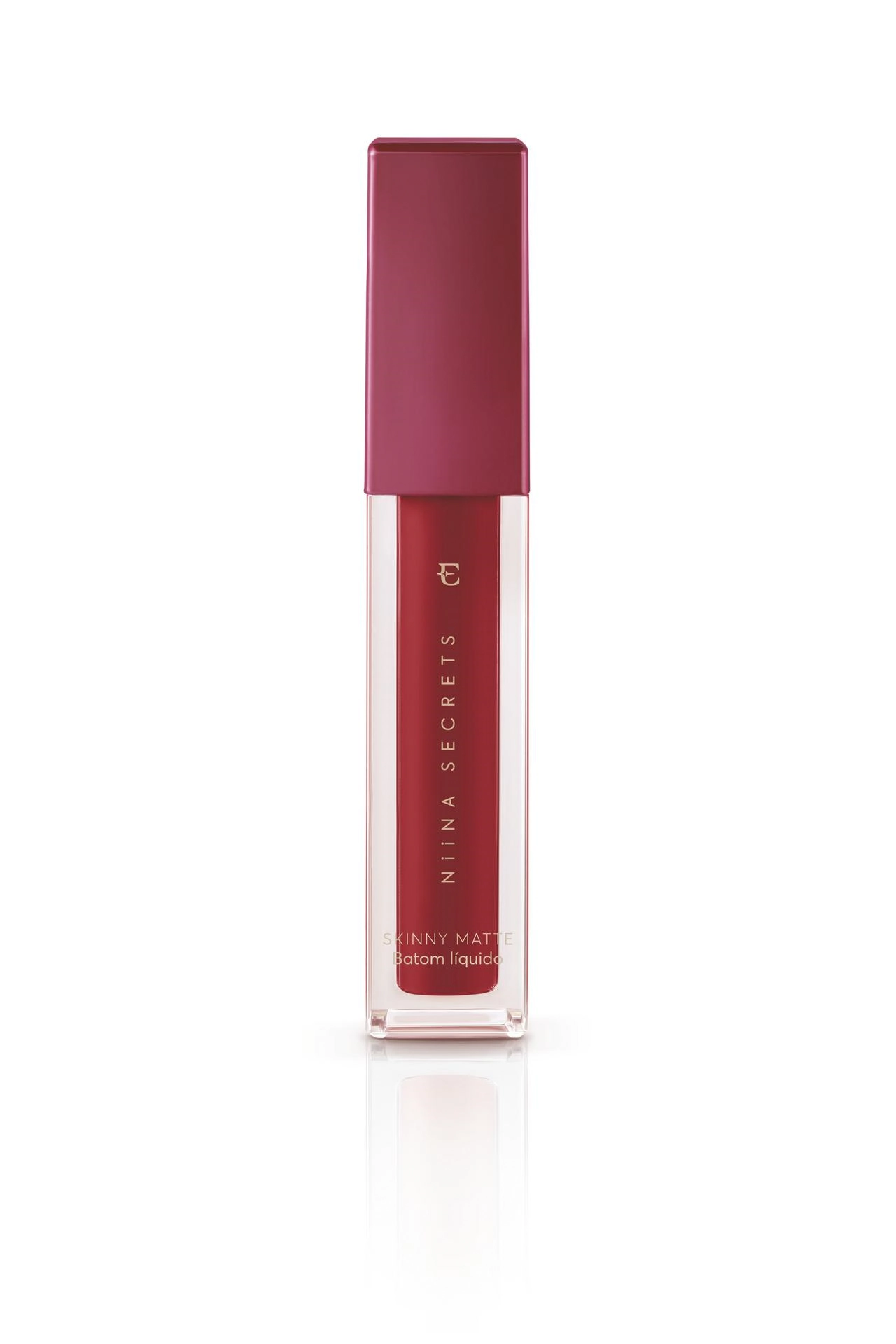 Batom Liquido Niina Secrets Skinny Matte Vermelho Hibisco 5ml