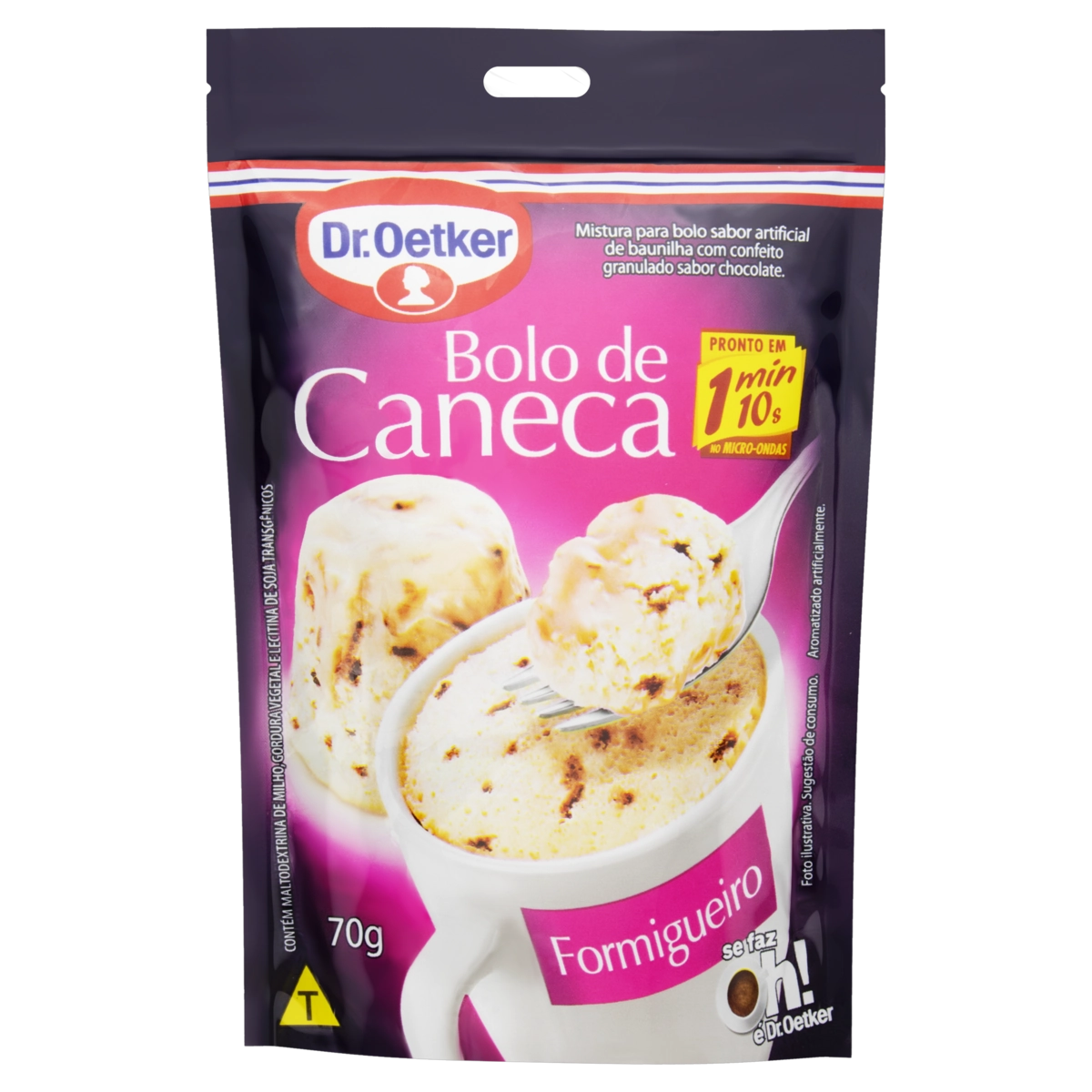 Mistura Para Bolo De Caneca Formigueiro Dr. Oetker Sachê 70g
