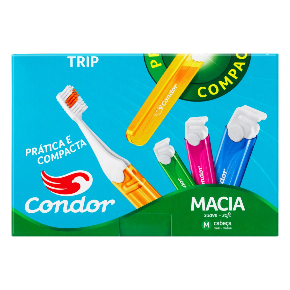 Escova Dental Macia Condor Trip 24 Unidades