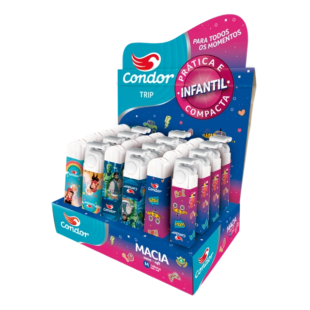 Escova Dental Infantil Macia Condor Trip Cabeça M