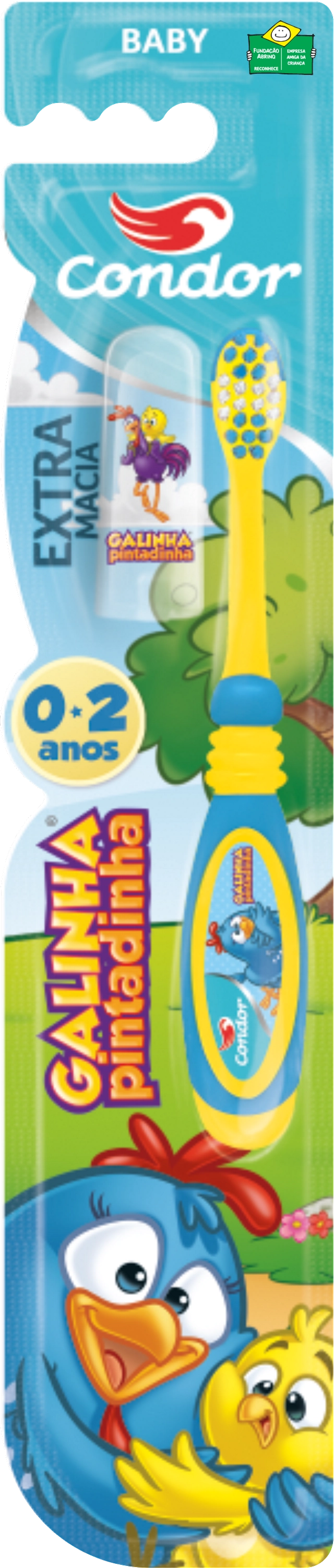 Escova Dental Extramacia Galinha Pintadinha Condor Baby Cabeça P