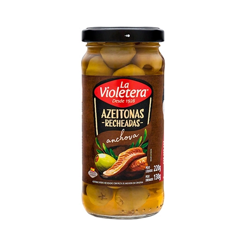 Azeitona Mastroiani Recheado C/achovas